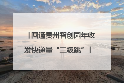 圆通贵州智创园年收发快递量“三级跳”