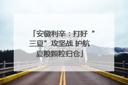 安徽利辛：打好“三夏”攻坚战 护航夏粮颗粒归仓