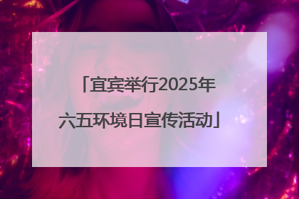 宜宾举行2025年六五环境日宣传活动