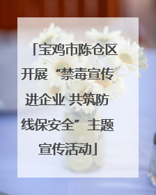 宝鸡市陈仓区开展“禁毒宣传进企业 共筑防线保安全”主题宣传活动