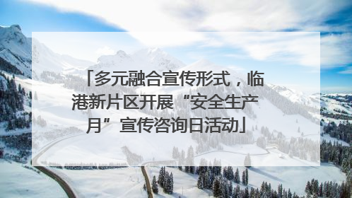 多元融合宣传形式，临港新片区开展“安全生产月”宣传咨询日活动