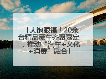 大饱眼福！20余台精品豪车齐聚嘉定，推动“汽车+文化+消费”融合