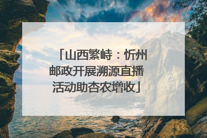 山西繁峙：忻州邮政开展溯源直播活动助杏农增收
