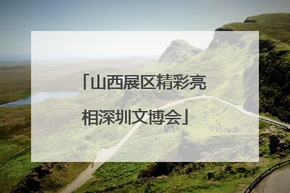山西展区精彩亮相深圳文博会