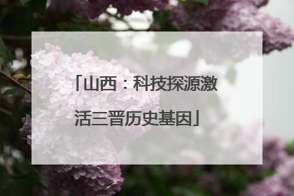 山西：科技探源激活三晋历史基因