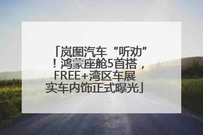 岚图汽车“听劝”！鸿蒙座舱5首搭，FREE+湾区车展实车内饰正式曝光