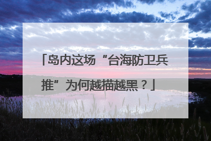岛内这场“台海防卫兵推”为何越描越黑？