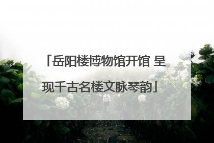 岳阳楼博物馆开馆 呈现千古名楼文脉琴韵