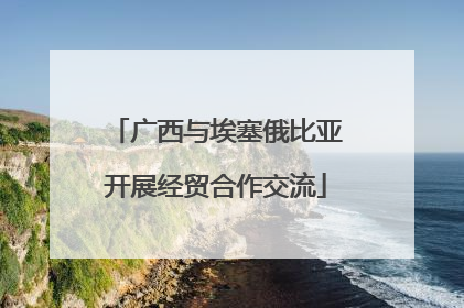 广西与埃塞俄比亚开展经贸合作交流