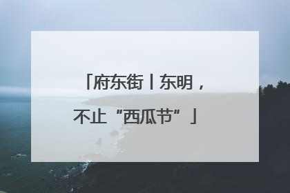 府东街丨东明，不止“西瓜节”