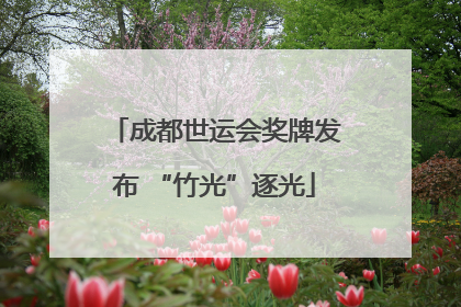 成都世运会奖牌发布 “竹光”逐光