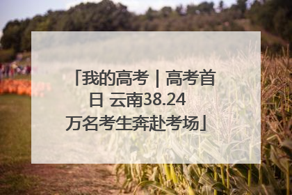 我的高考｜高考首日 云南38.24万名考生奔赴考场