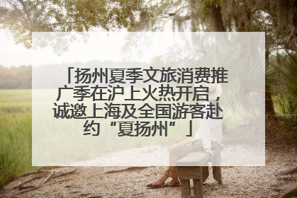 扬州夏季文旅消费推广季在沪上火热开启，诚邀上海及全国游客赴约“夏扬州”
