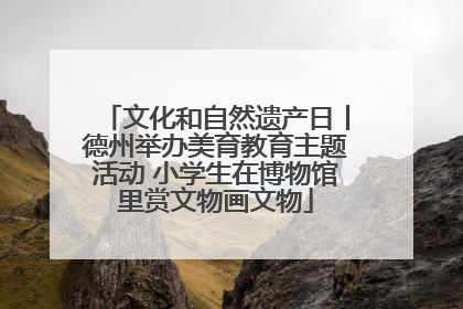 文化和自然遗产日丨德州举办美育教育主题活动 小学生在博物馆里赏文物画文物