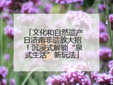 文化和自然遗产日济南非遗放大招！沉浸式解锁“泉式生活”新玩法