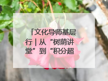 文化导师基层行｜从“树荫讲堂”到“积分超市” 信州区基层治理有实招