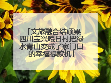 文旅融合结硕果 四川宝兴嘎日村把绿水青山变成了家门口的幸福提款机