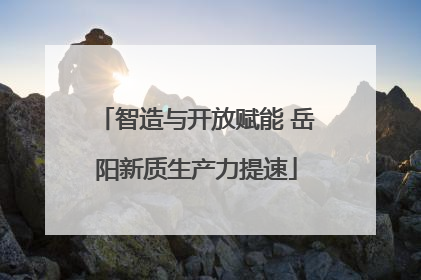 智造与开放赋能 岳阳新质生产力提速