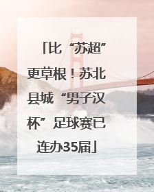 比“苏超”更草根！苏北县城“男子汉杯”足球赛已连办35届