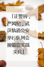正警容，严风纪，武汉轨道公安举行队列会操锻造实战尖兵