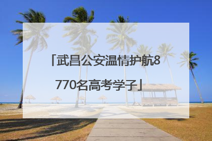 武昌公安温情护航8770名高考学子