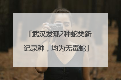 武汉发现2种蛇类新记录种，均为无毒蛇
