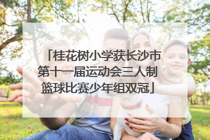 桂花树小学获长沙市第十一届运动会三人制篮球比赛少年组双冠