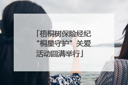 梧桐树保险经纪“桐星守护”关爱活动圆满举行