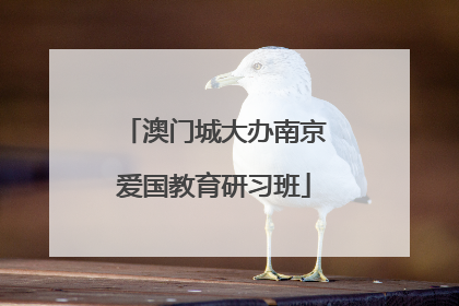 澳门城大办南京爱国教育研习班