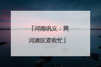 河南巩义：黄河滩区麦收忙