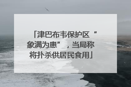津巴布韦保护区“象满为患”，当局称将扑杀供居民食用