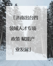 济南出台四领域人才专项政策 赋能产业发展