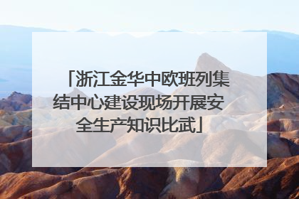 浙江金华中欧班列集结中心建设现场开展安全生产知识比武