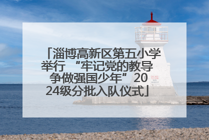 淄博高新区第五小学举行 “牢记党的教导 争做强国少年”2024级分批入队仪式