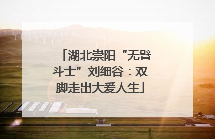 湖北崇阳“无臂斗士”刘细谷：双脚走出大爱人生