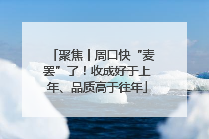 聚焦丨周口快“麦罢”了！收成好于上年、品质高于往年