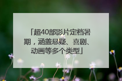 超40部影片定档暑期，涵盖悬疑、喜剧、动画等多个类型
