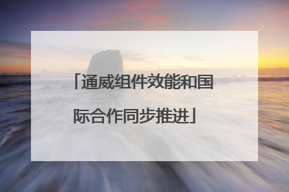 通威组件效能和国际合作同步推进