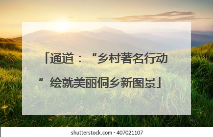 通道：“乡村著名行动”绘就美丽侗乡新图景