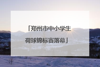 郑州市中小学生荷球锦标赛落幕