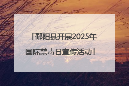 鄱阳县开展2025年国际禁毒日宣传活动