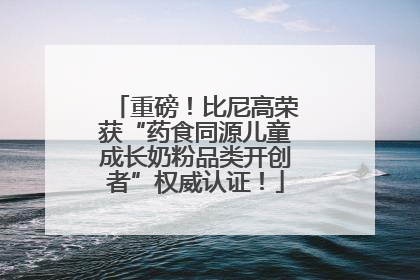重磅！比尼高荣获“药食同源儿童成长奶粉品类开创者”权威认证！