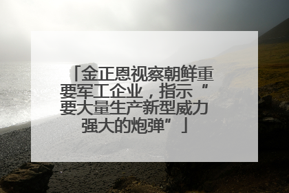 金正恩视察朝鲜重要军工企业，指示“要大量生产新型威力强大的炮弹”