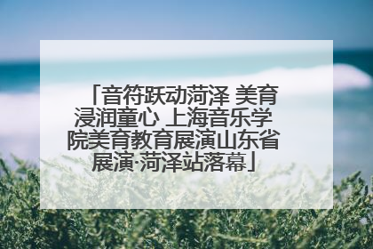 音符跃动菏泽 美育浸润童心 上海音乐学院美育教育展演山东省展演·菏泽站落幕