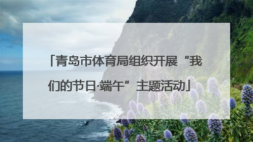 青岛市体育局组织开展“我们的节日·端午”主题活动
