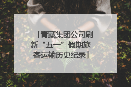 青藏集团公司刷新“五一”假期旅客运输历史纪录