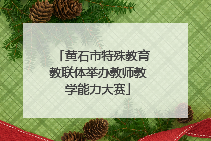 黄石市特殊教育教联体举办教师教学能力大赛