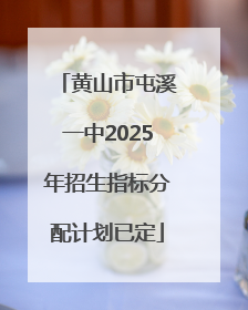 黄山市屯溪一中2025年招生指标分配计划已定