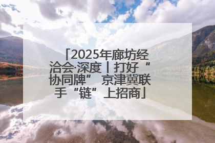 2025年廊坊经洽会·深度丨打好“协同牌” 京津冀联手“链”上招商