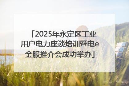 2025年永定区工业用户电力座谈培训暨电e金服推介会成功举办